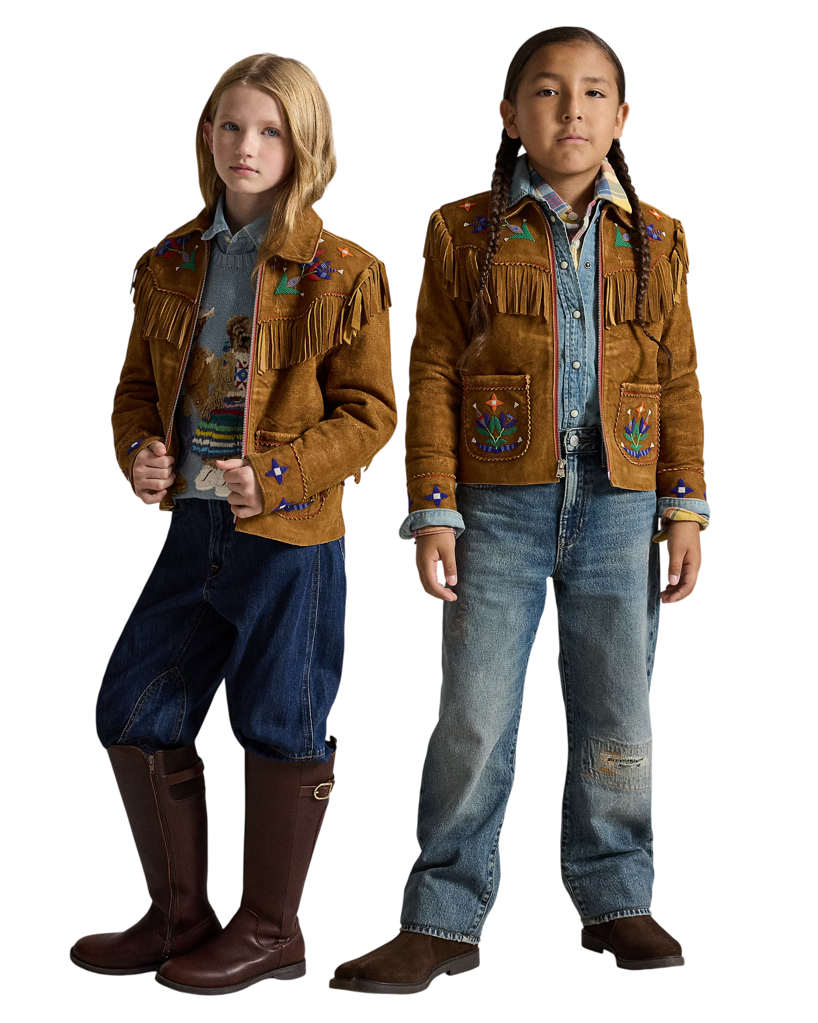 PRL x TÓPA Standing Sage Fringe Jacket for Boys | Ralph Lauren® UK
