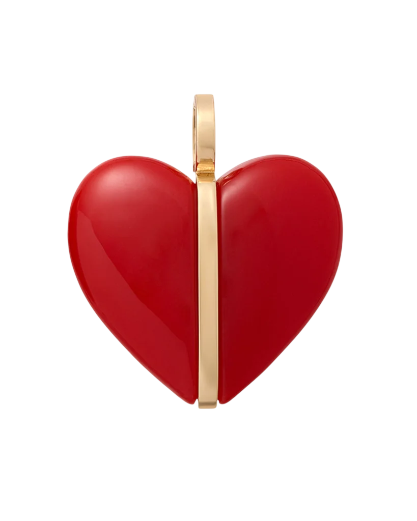 The Big Stone Heart Charms