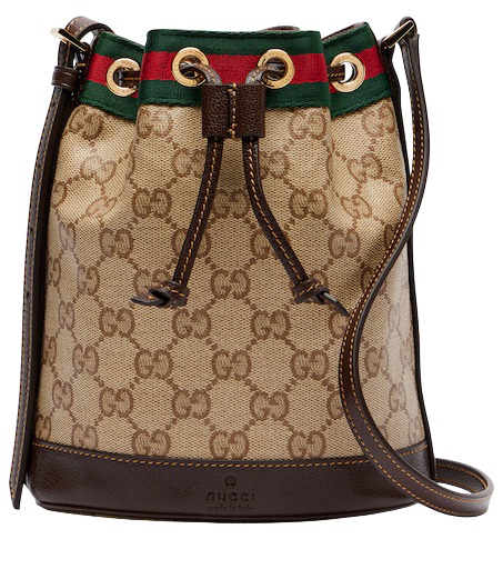 Web Stripe Mini GG canvas bucket bag