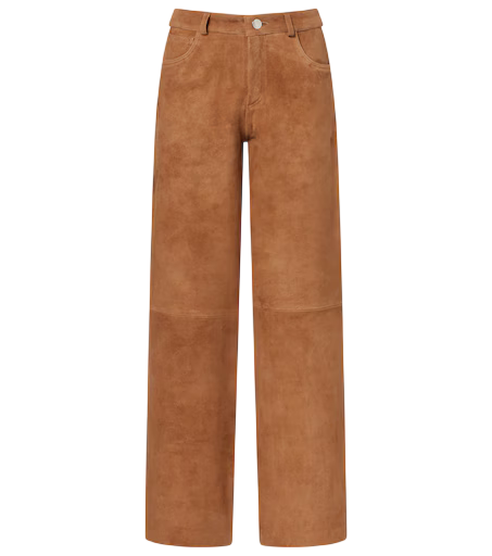 Milo suede wide-leg pants