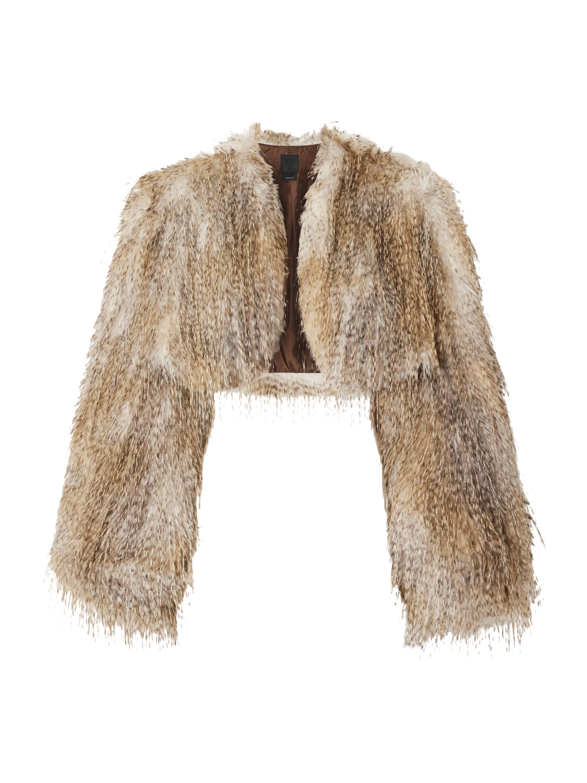 Shearling cropped coat