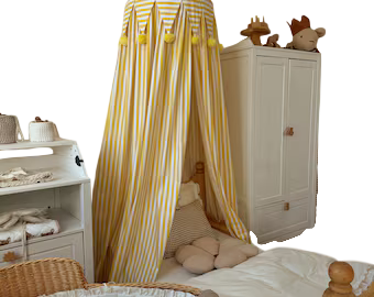Striped Bed Canopy , Hanging Play, Crib canopy, Children’s Canopy,Kids Canopy,Bohemian Canopy, Canopy Bed, Montessori Bed