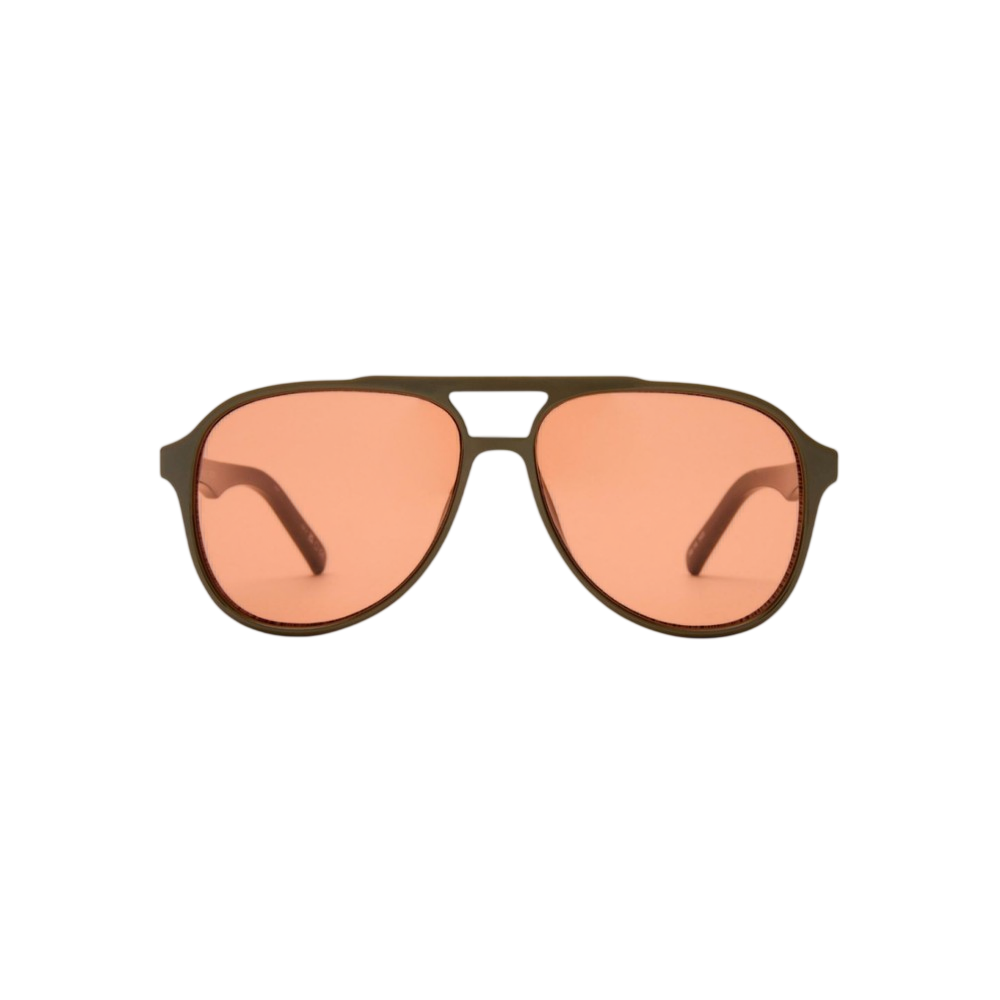 Tragic Magic Aviator Sunglasses - Dark Olive
