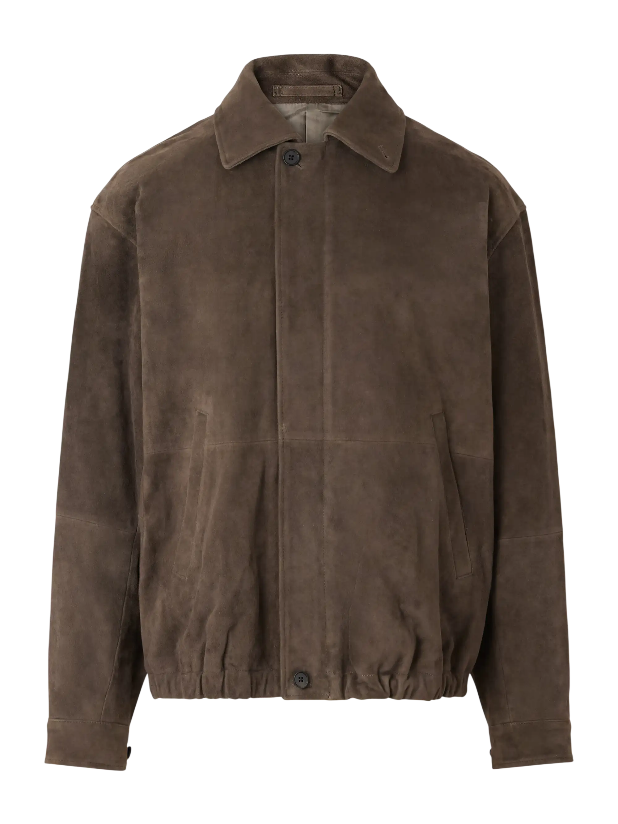 Panelled Suede Blouson Jacket