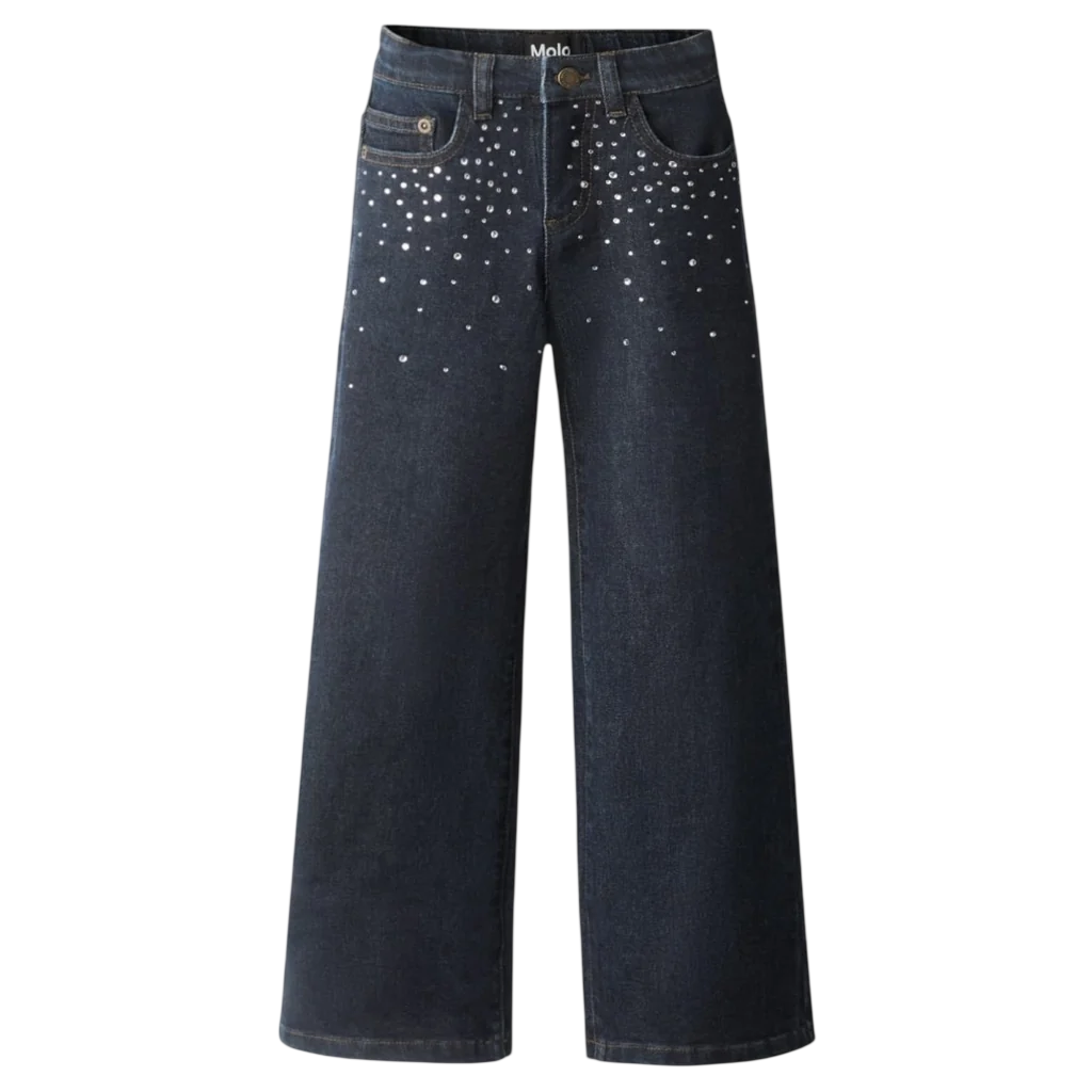 ASTA RHINESTONE DENIM PANTS