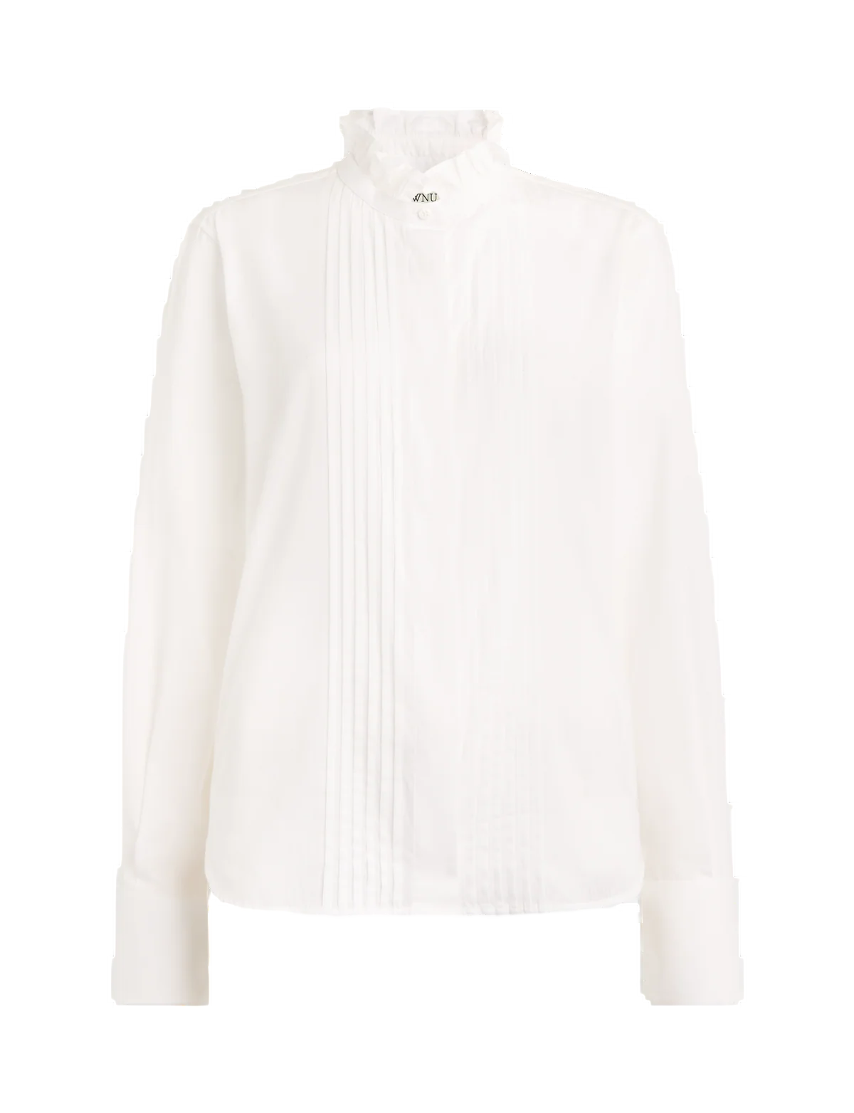 Pintuck Kew Blouse: Cotton Voile, White