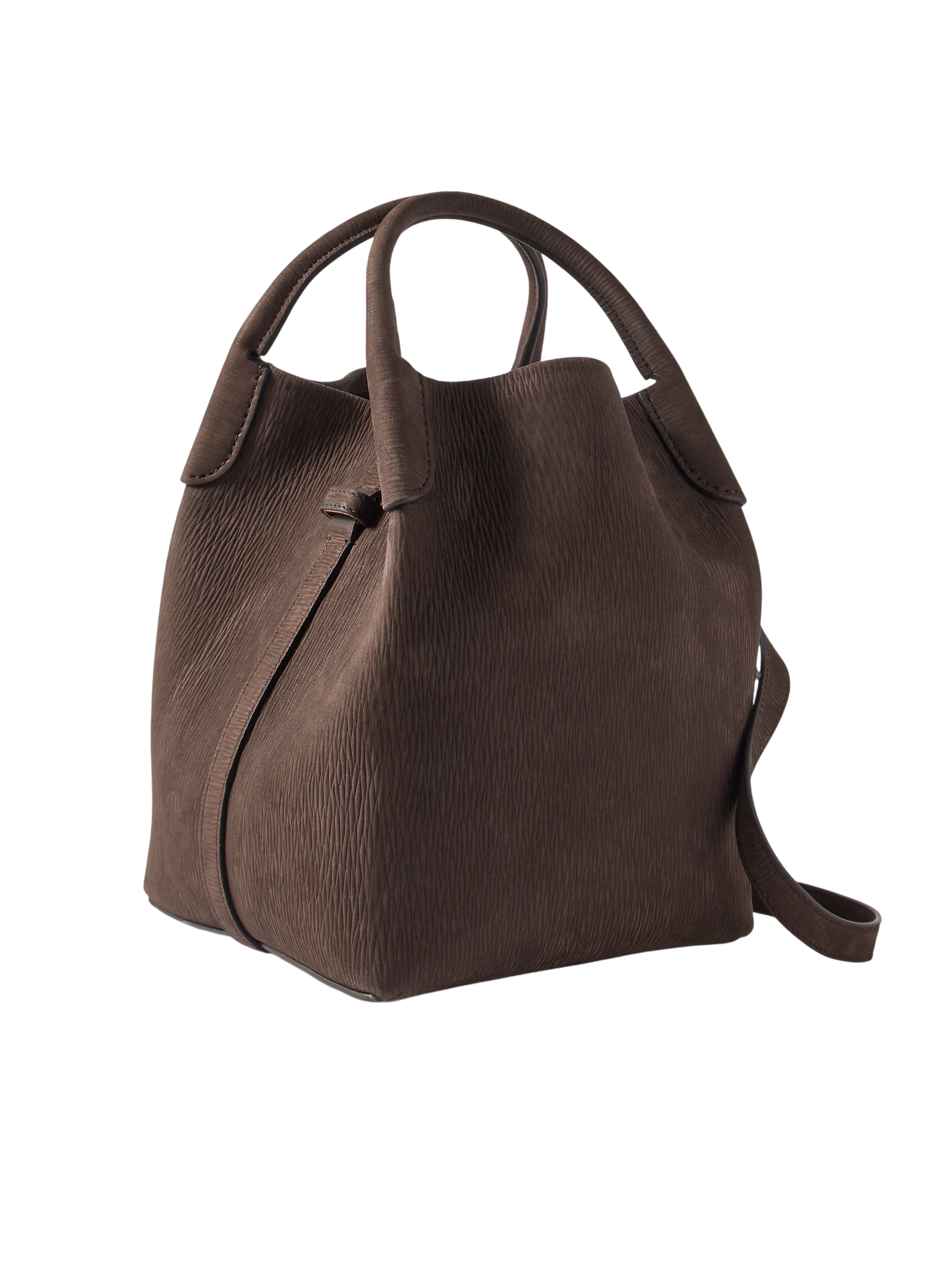 Bale small textured-suede shoulder bag