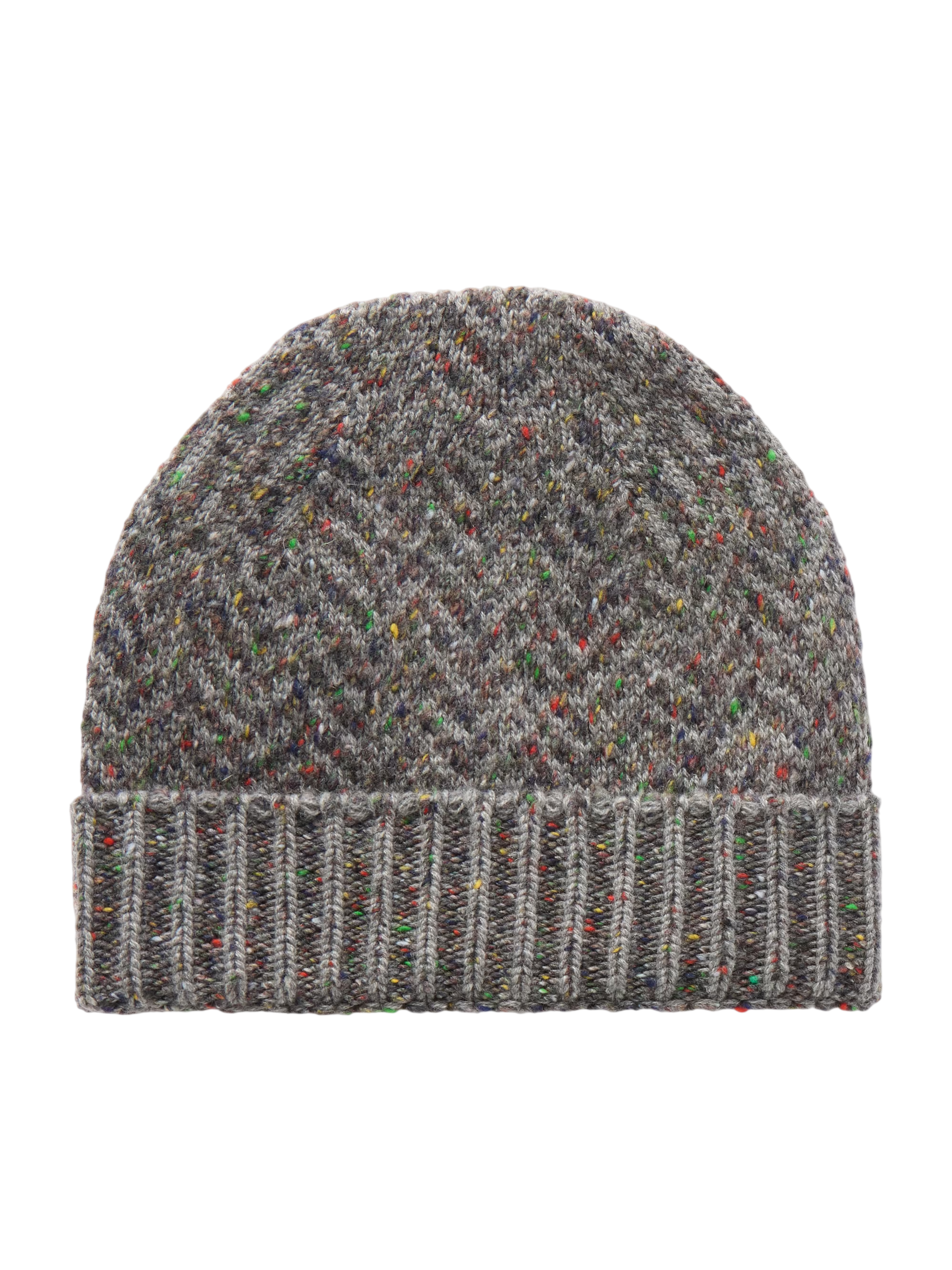 Porta mélange cashmere beanie - gray - One Size