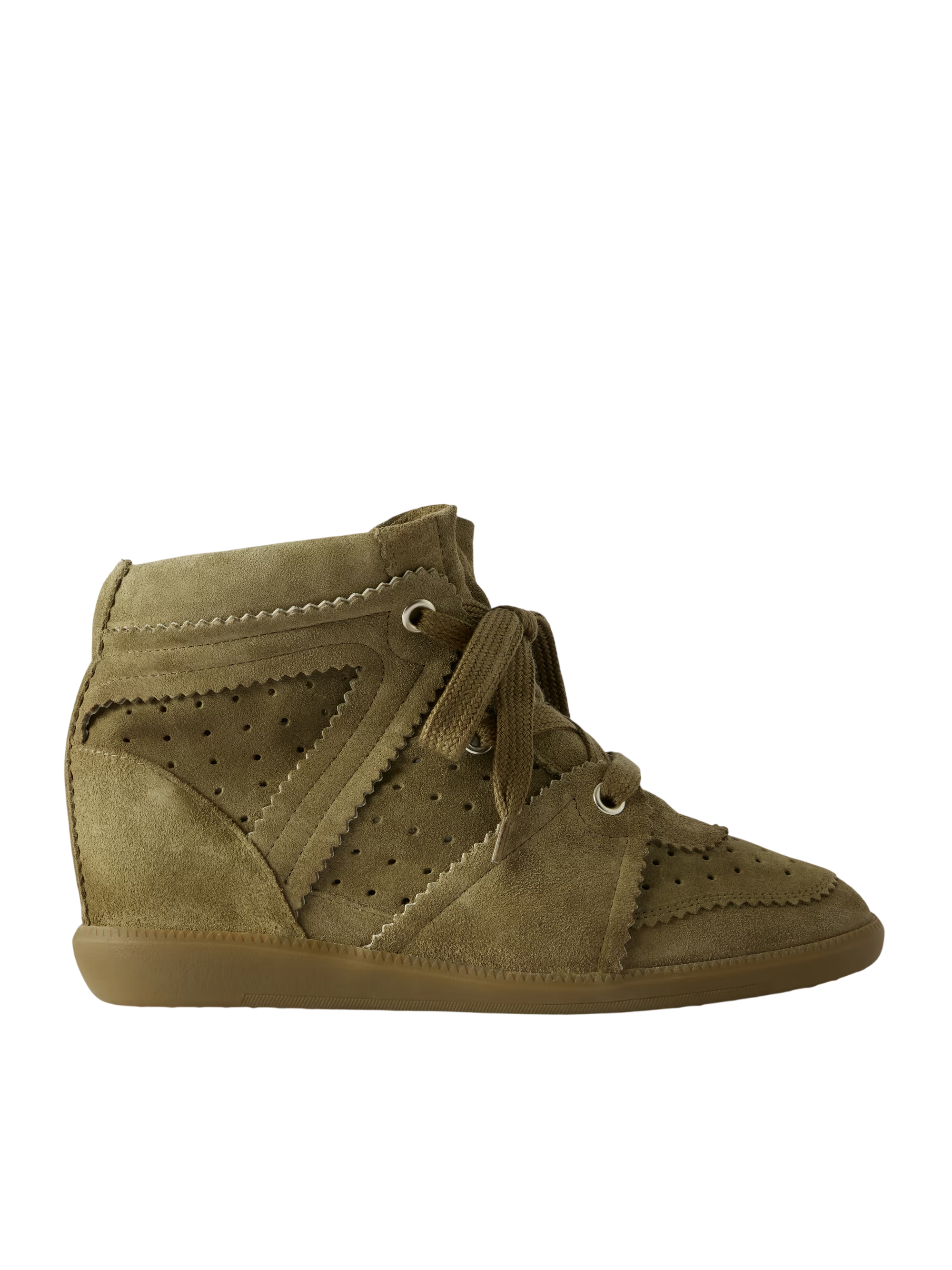 Bobby suede wedge sneakers
