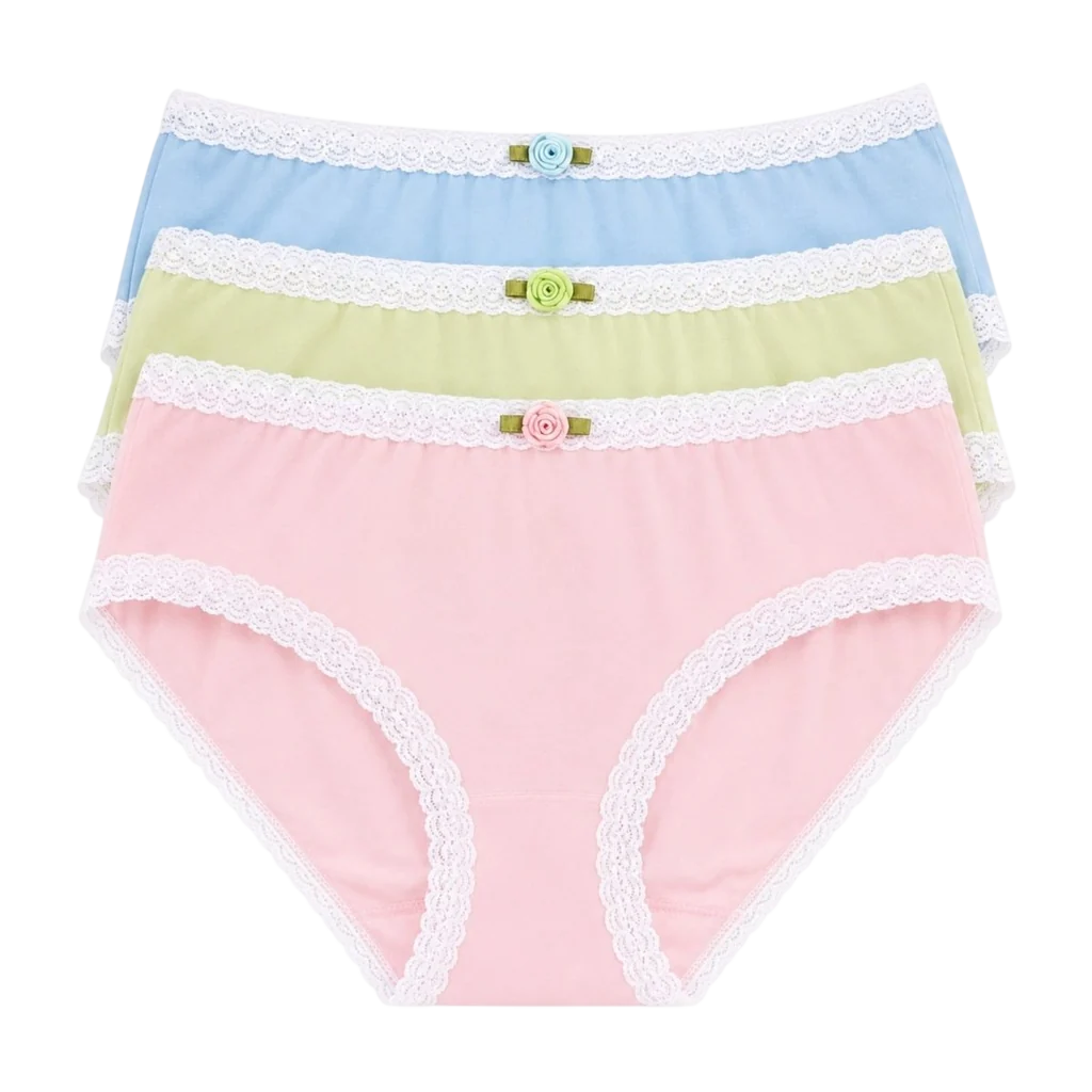PASTEL SOLID 3 PACK PANTIES