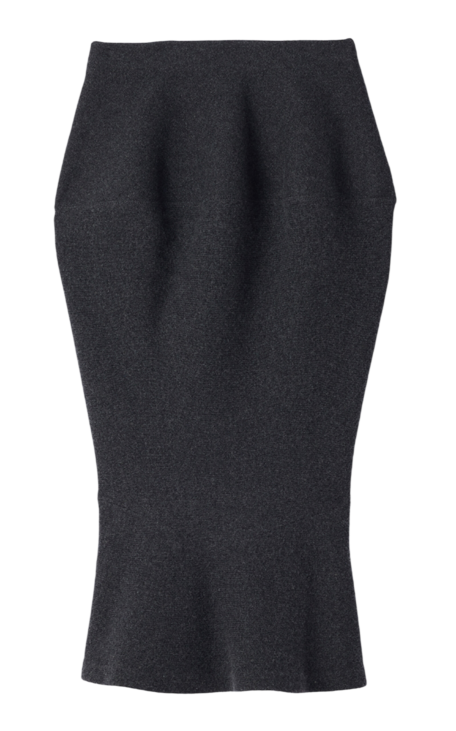 The Fiocco Contoured Wool-Cashmere Midi Skirt