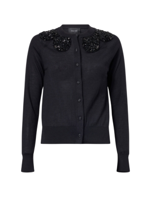 SIMONE ROCHA - Bead-Embellished Wool-Blend Cardigan | Selfridges.com