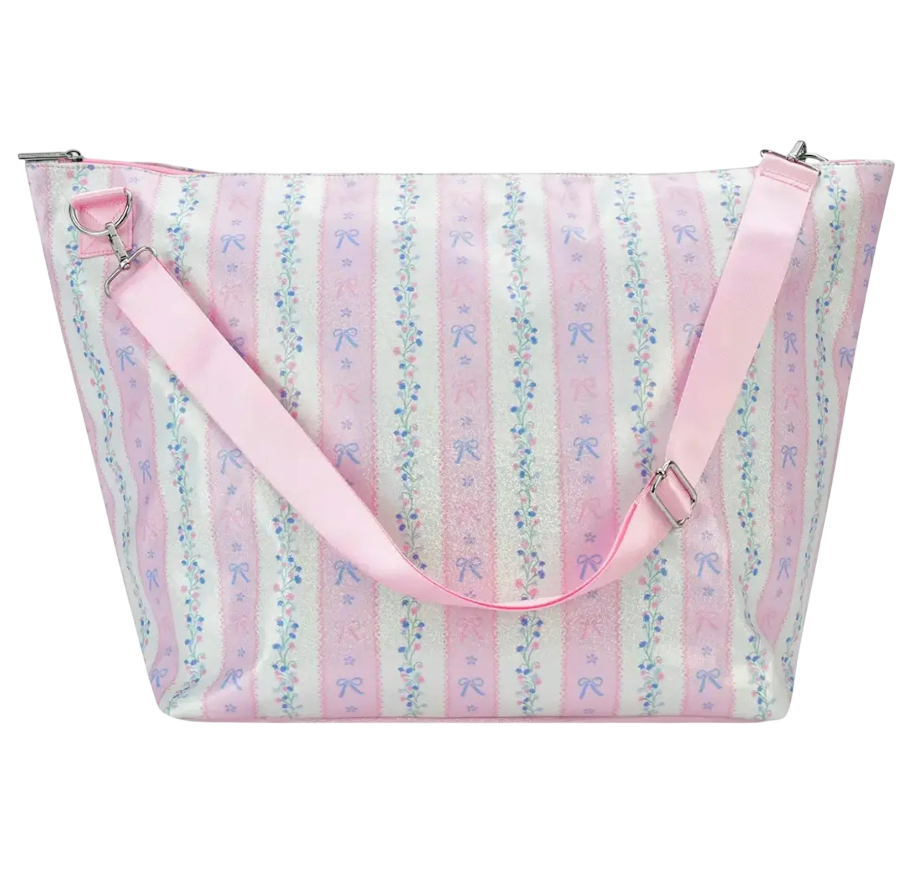 Floral Stripes Weekender Bag