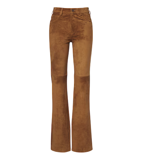 Joan suede straight pants