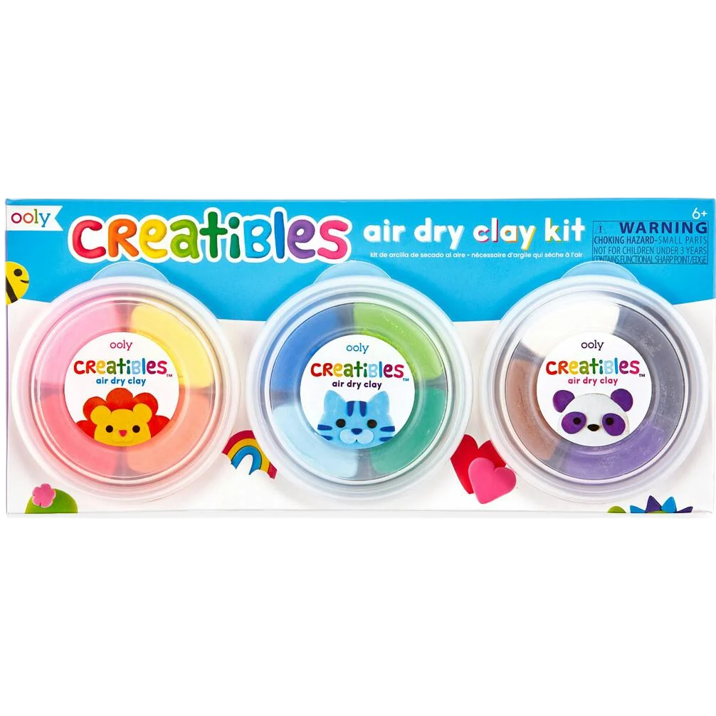 Creatibles Standard Air Dry Clay Kit - Set of 12 Colors