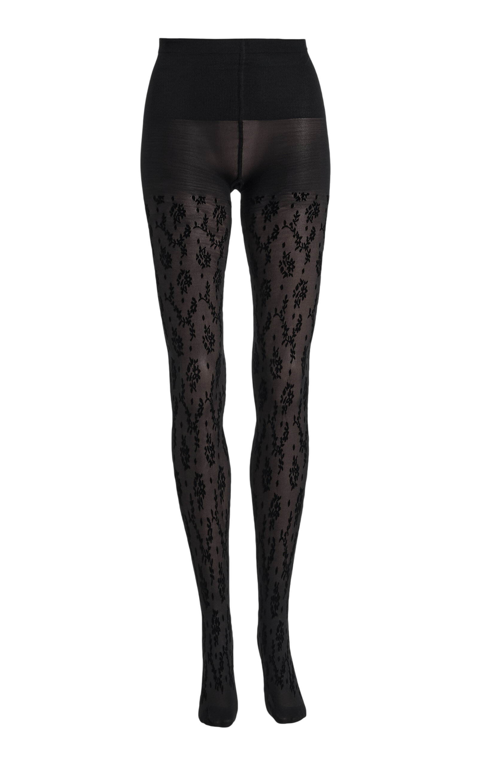 Magnolia Flocked Tights