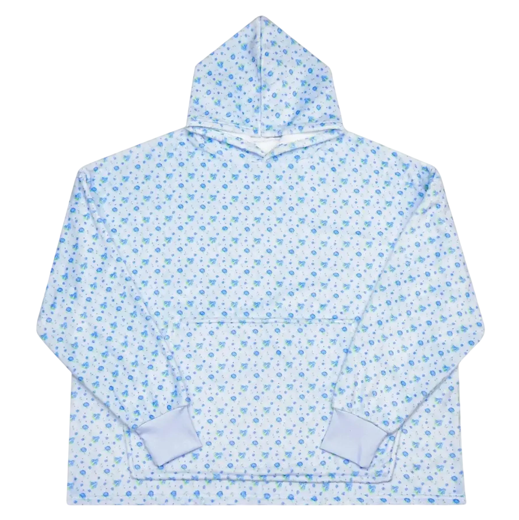 Blue Ditsy Plush Cozy