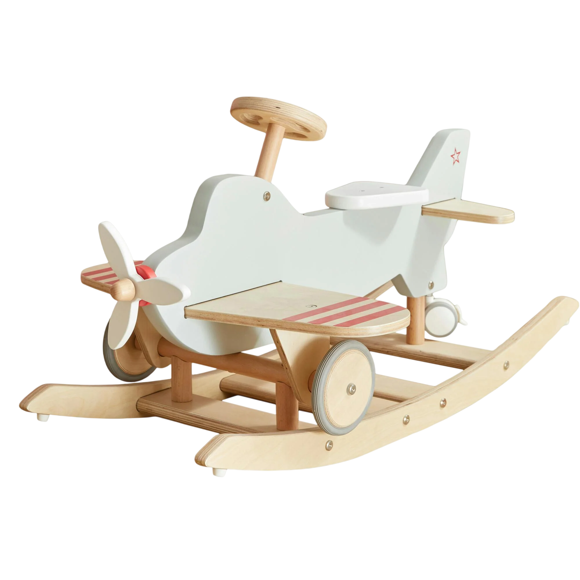 Wood Airplane Rocker & Ride-On