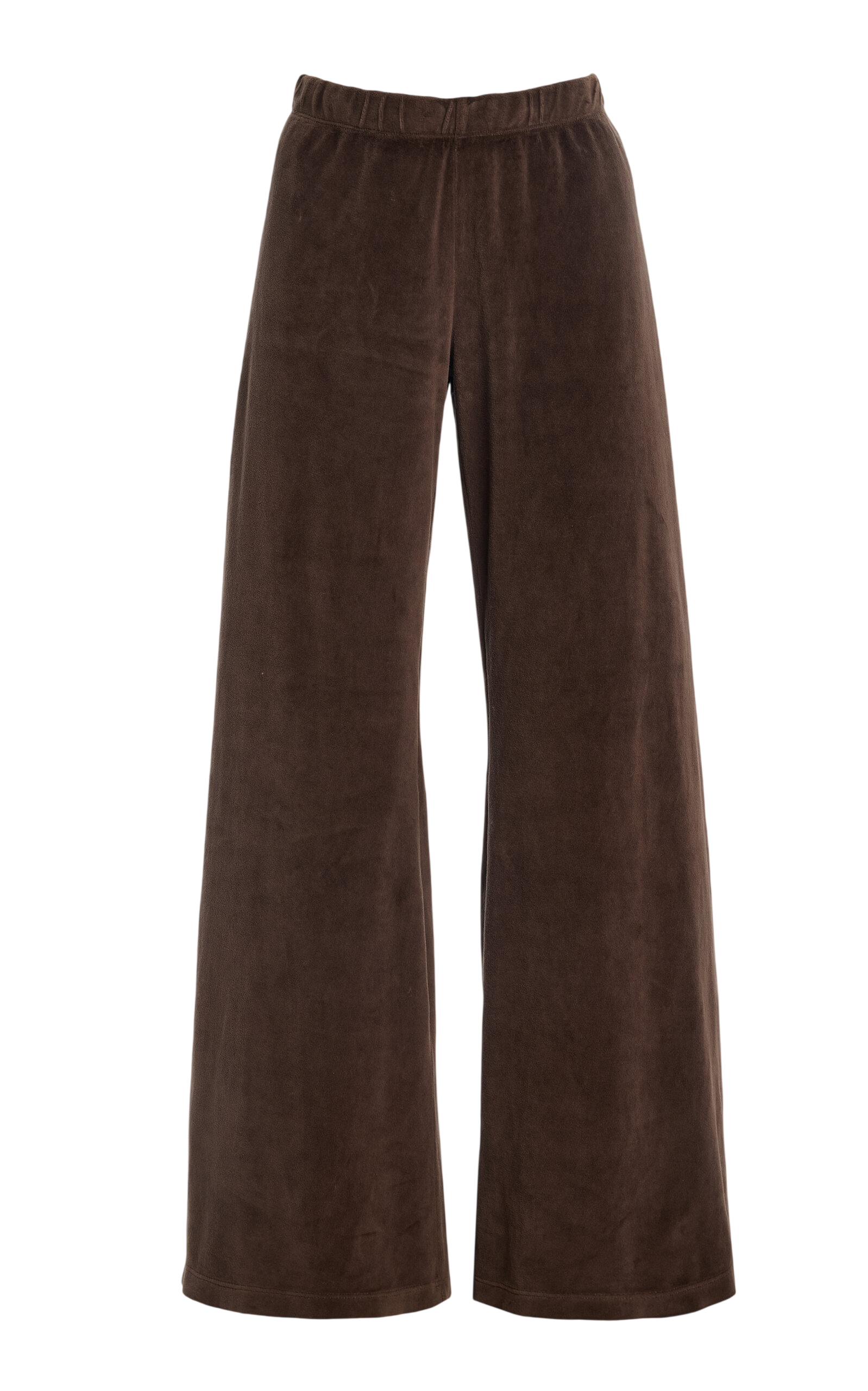 Zephyra Velour Straight-Leg Pants