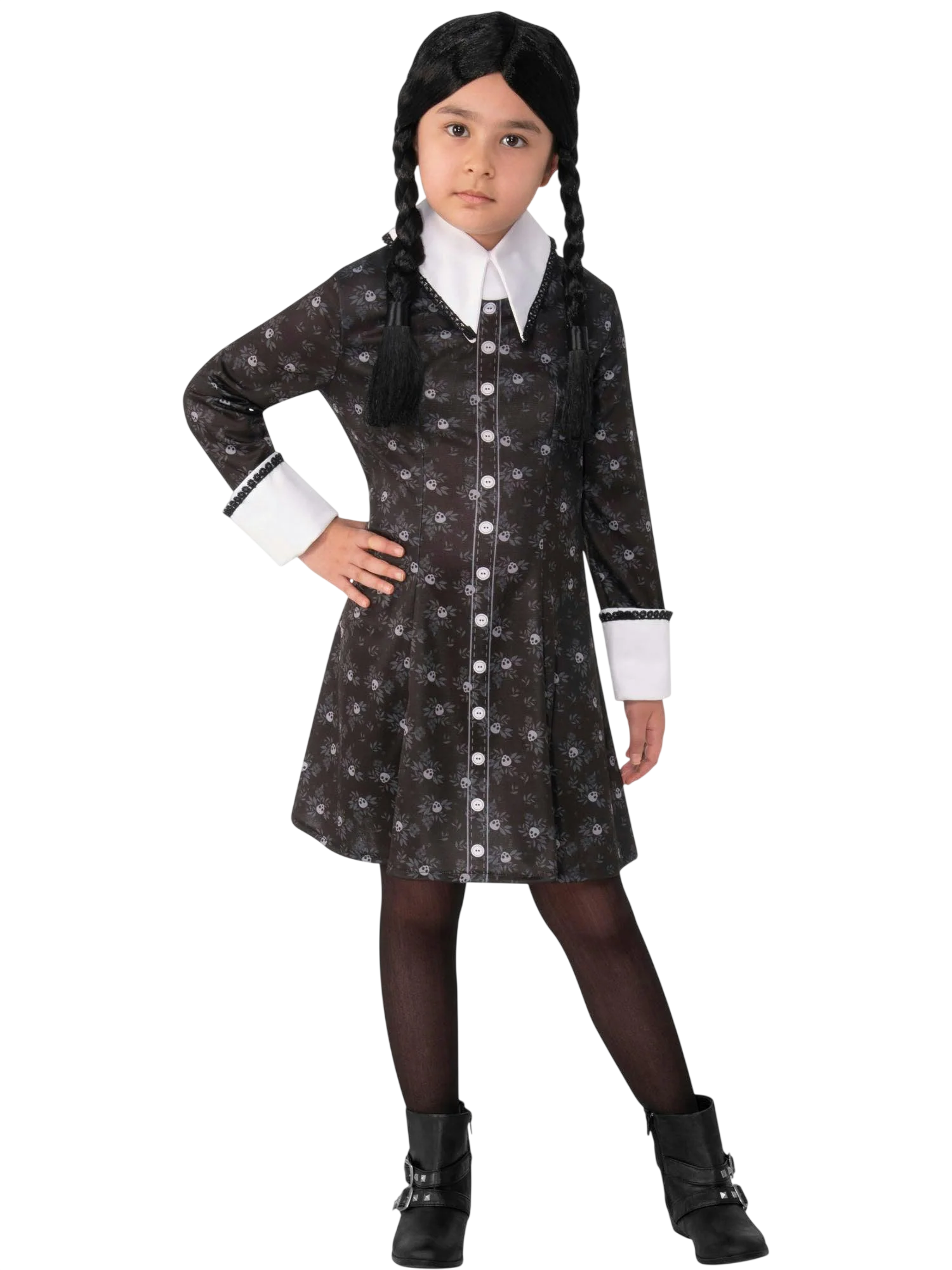 Girls' The Addams Family Wednesday Addams Dress