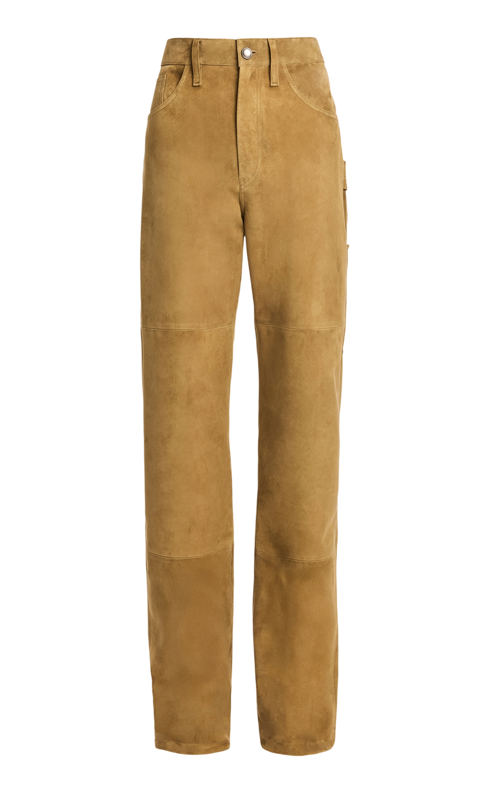Mills Suede Skinny-Leg Pants
