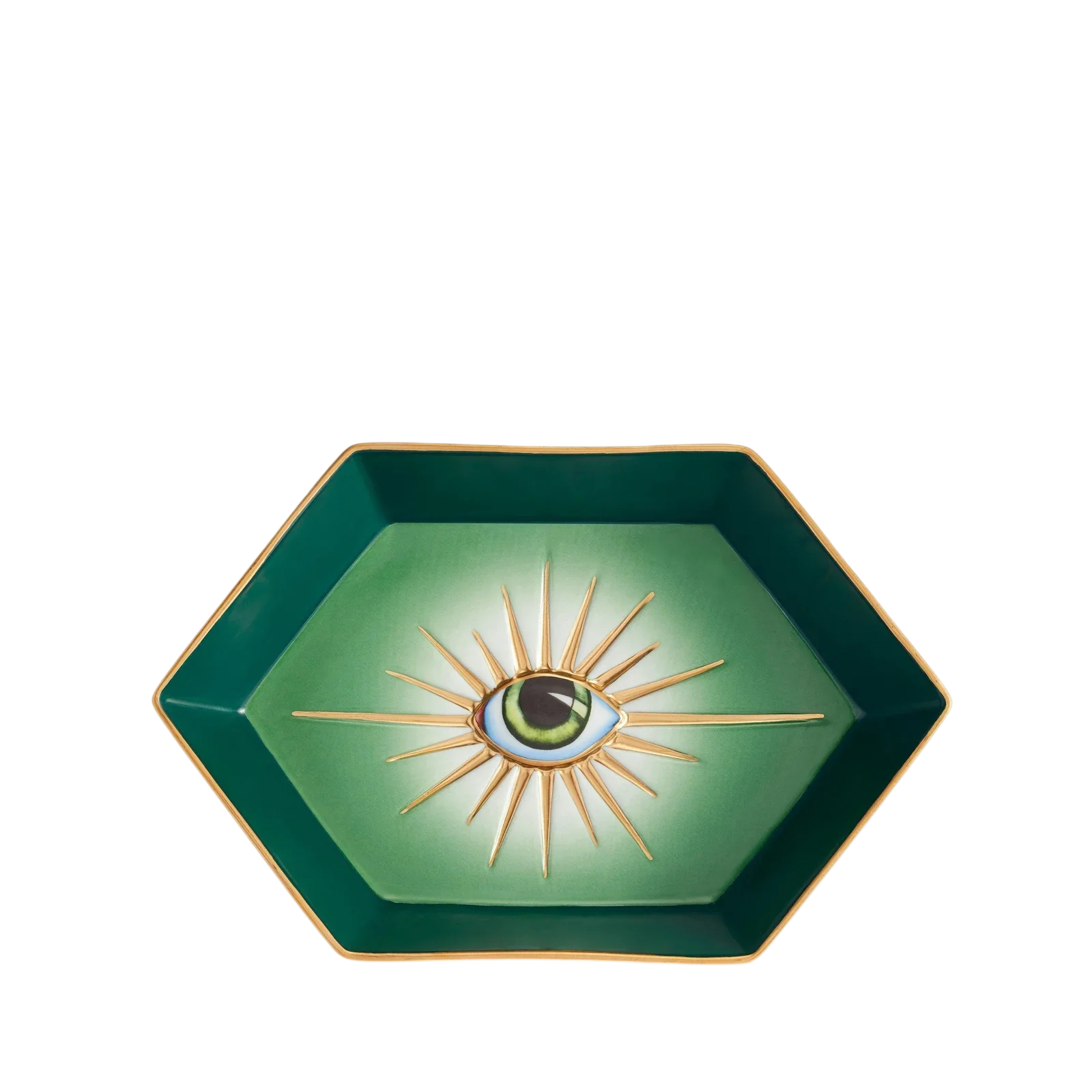 Lito Hexagon Tray, Green