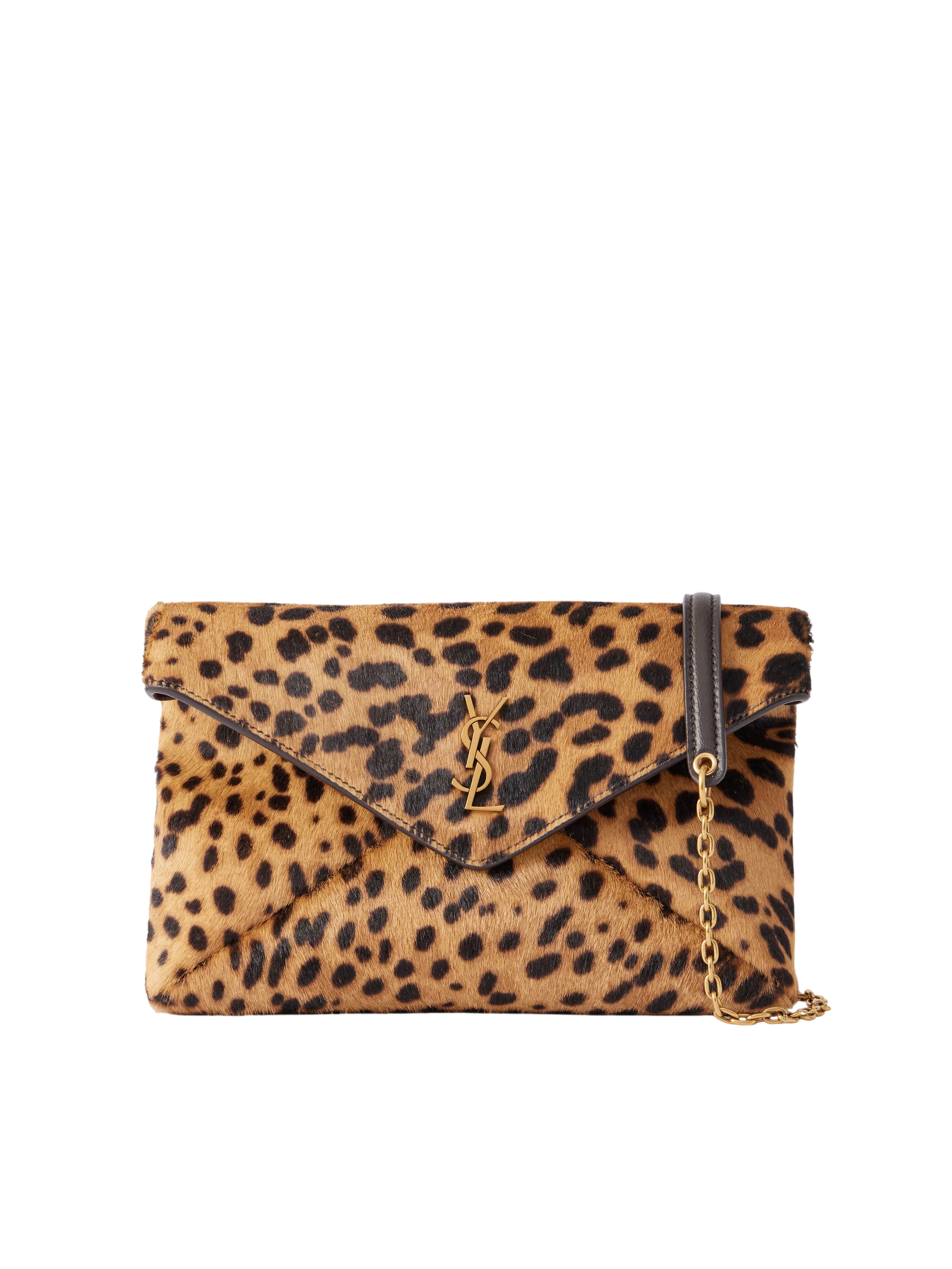 Cassandre animal-print calf hair shoulder bag - leopard print - One Size