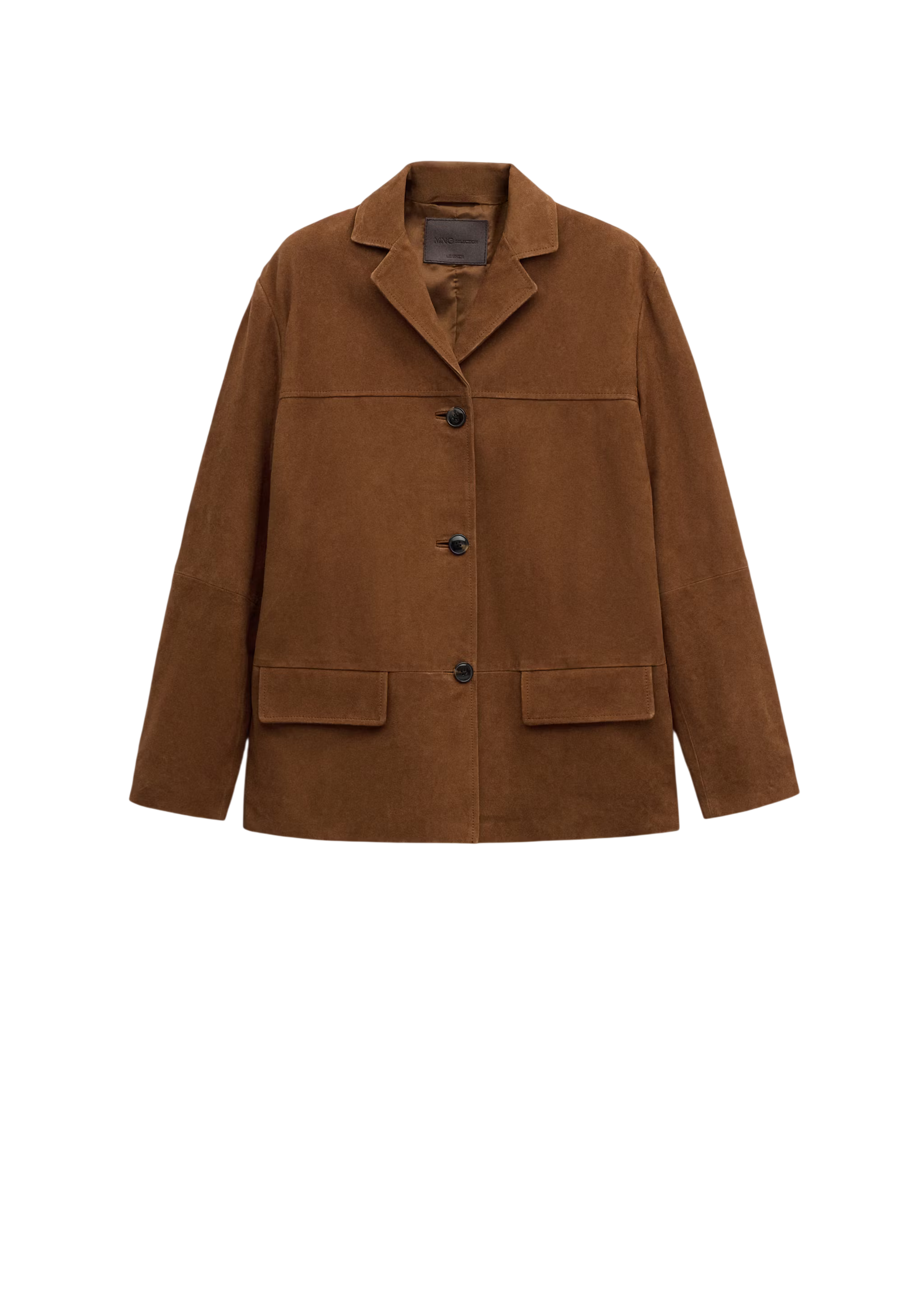 Straight blazer with front stitching