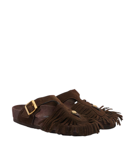 x Birkenstock Gizeh fringed suede sandals