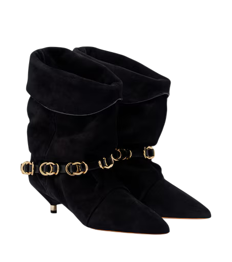 Edrik embellished suede ankle boots