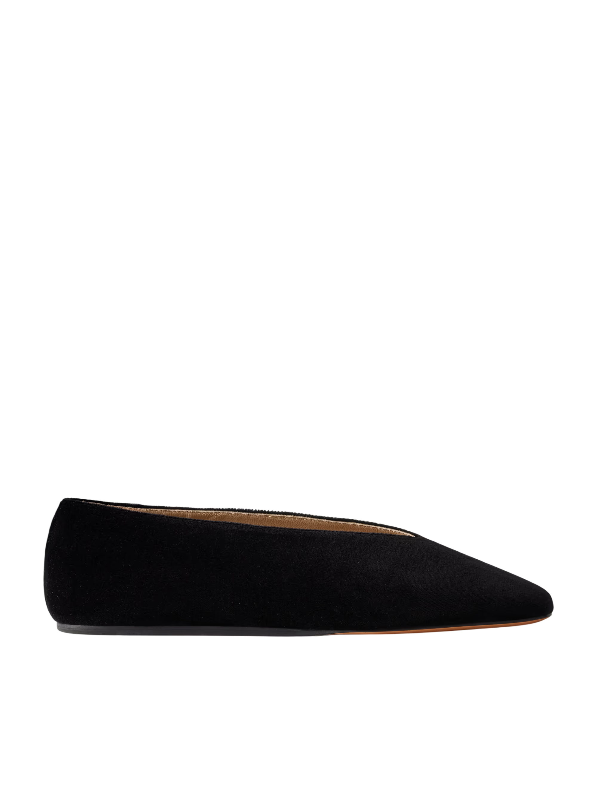 Olympia cotton-velvet flats