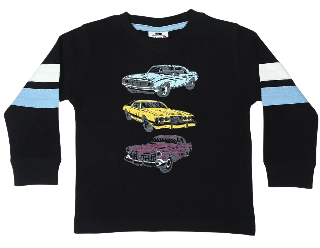 VINTAGE CARS LONG SLEEVE TSHIRT (PREORDER)
