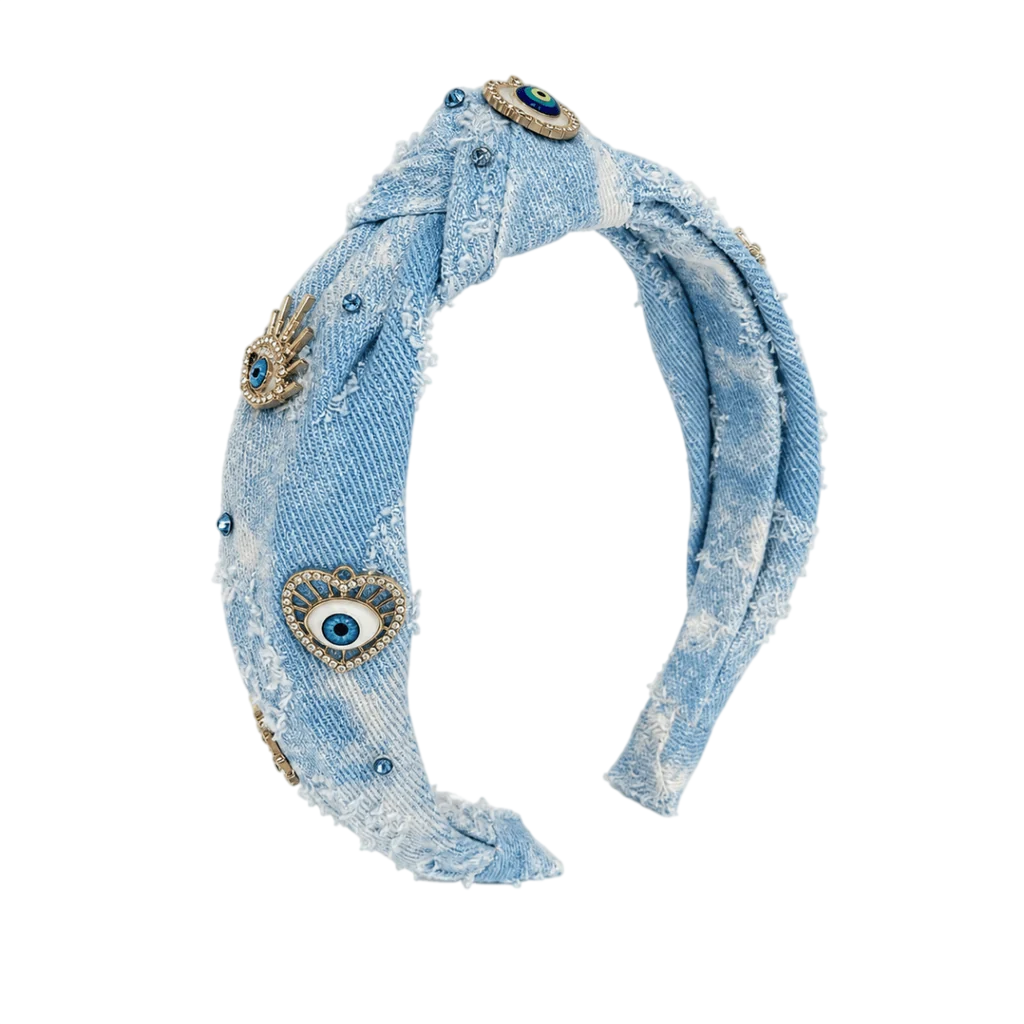 EYES DENIM HEADBAND