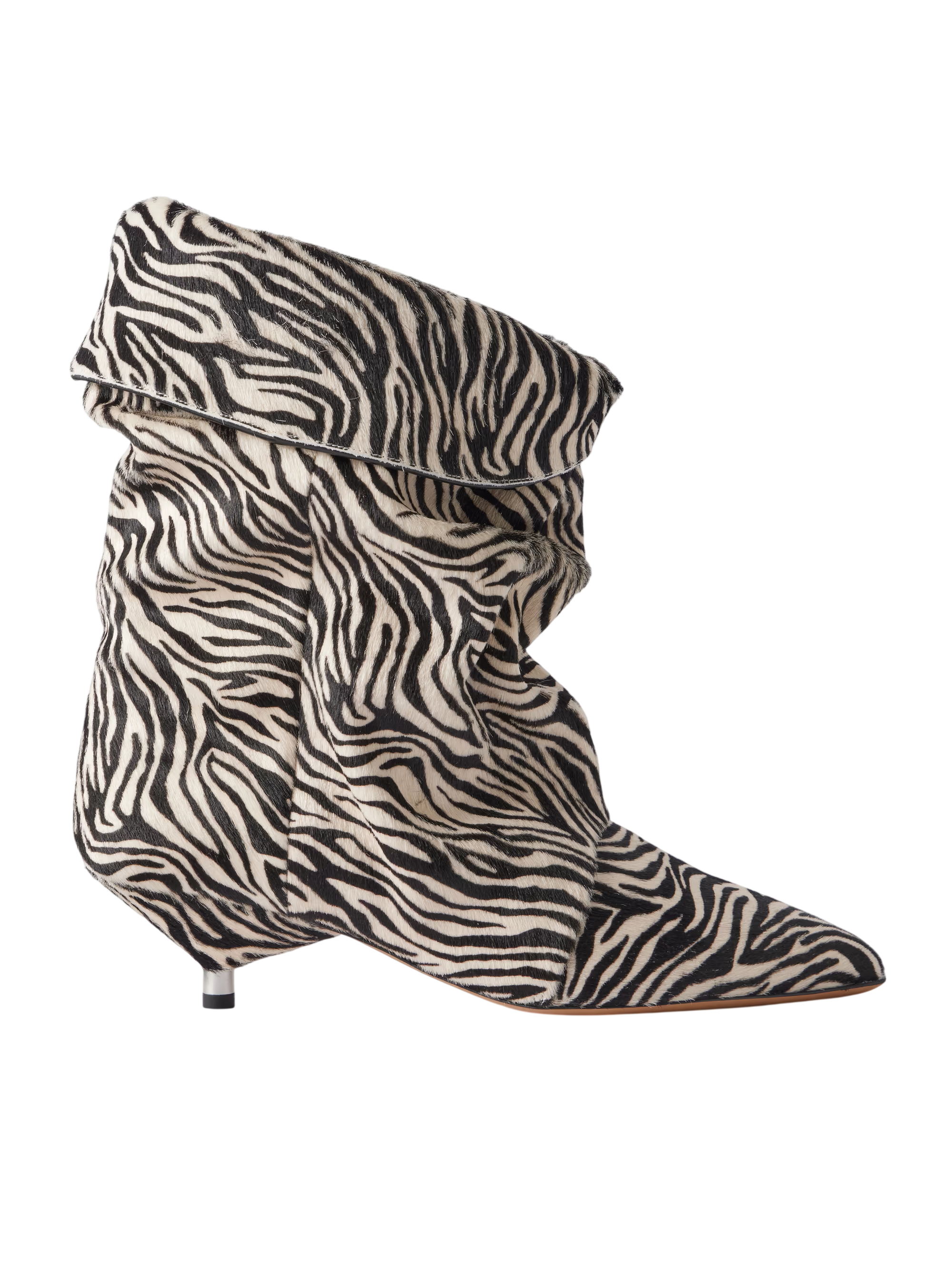 Edrik 40 zebra-print calf-hair ankle boots