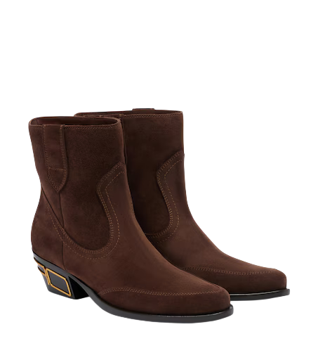 Suede ankle boots