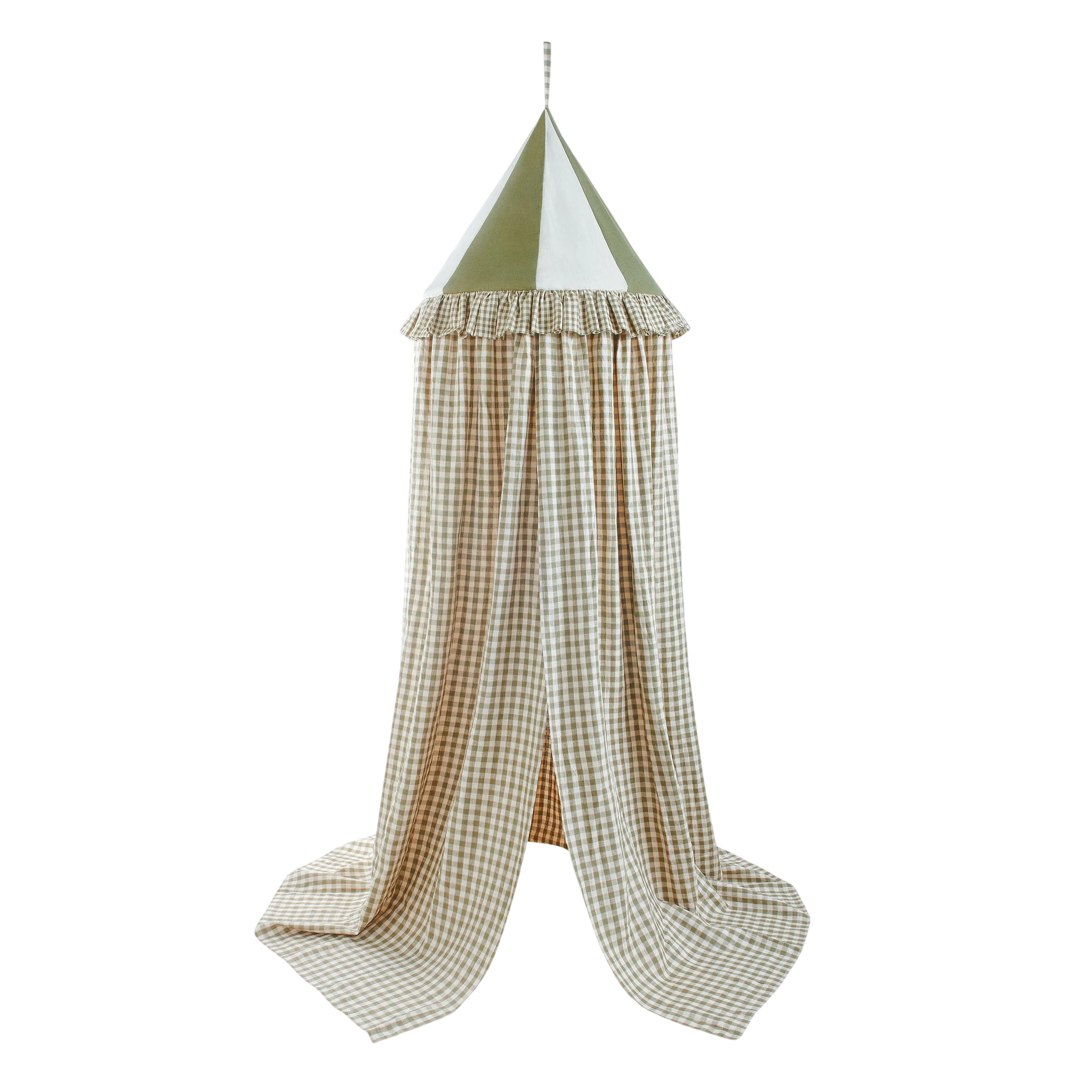 Gingham canopy, olive