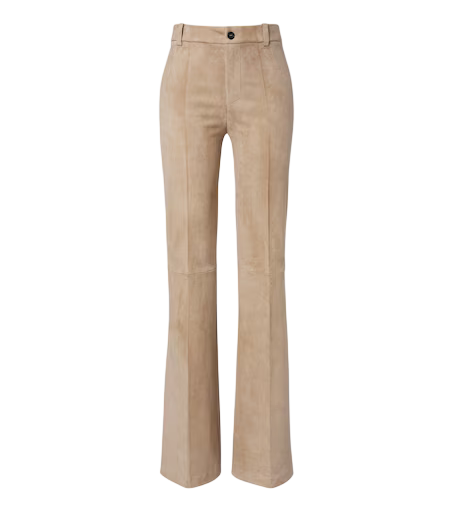 Lizzy suede bootcut pants