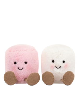 Amuseable Pink and White Marshmallows soft toy 9cm