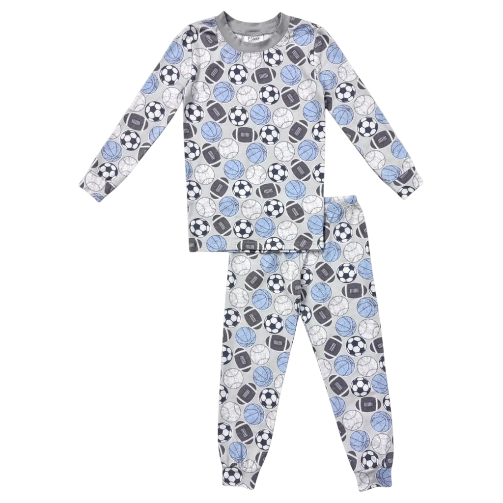 VARSITY SPORTS LONG SLEEVE PJS