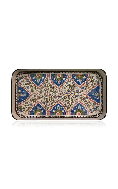 Persian Hand-Painted Decorative Iron Tray