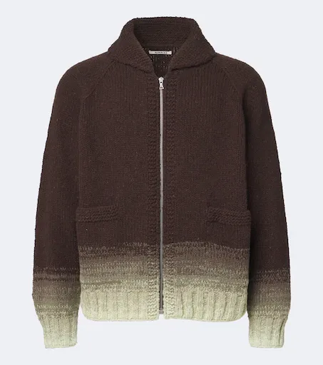 Ombré wool cardigan