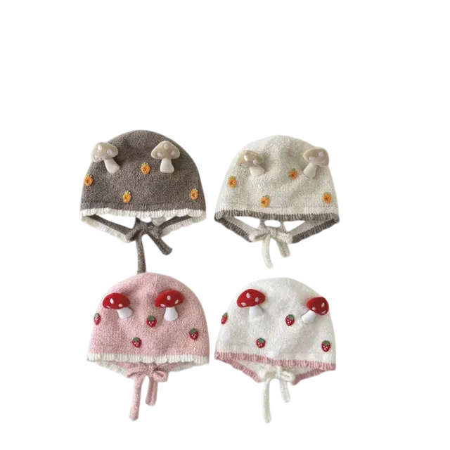 Baby Mushroom Carrot Strawberry Lovely Bonnet