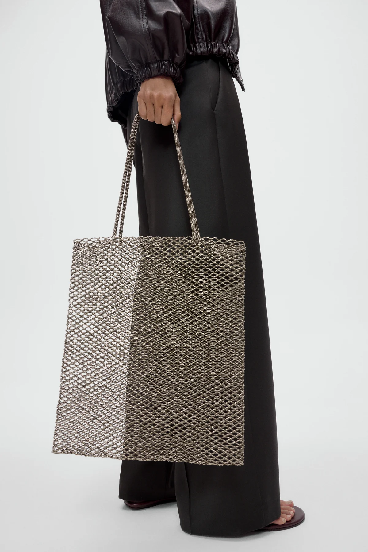 HANDMADE BEADED TOTE BAG